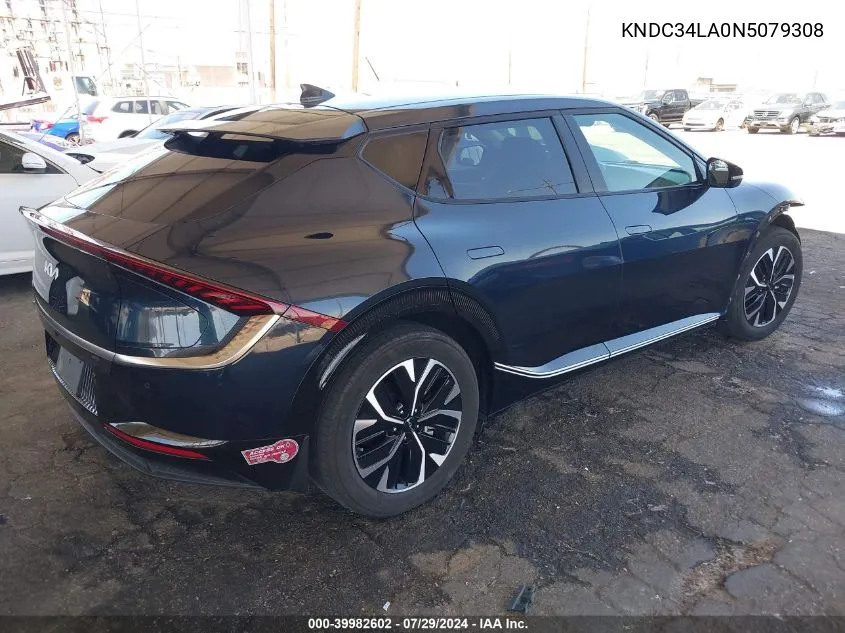 2022 Kia Ev6 Wind VIN: KNDC34LA0N5079308 Lot: 39982602