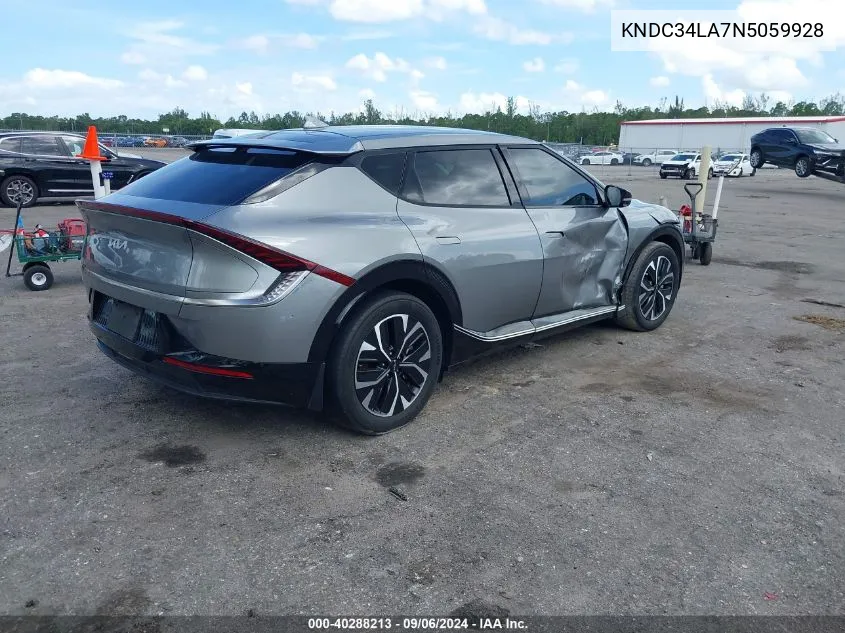 2022 Kia Ev6 Wind VIN: KNDC34LA7N5059928 Lot: 40288213