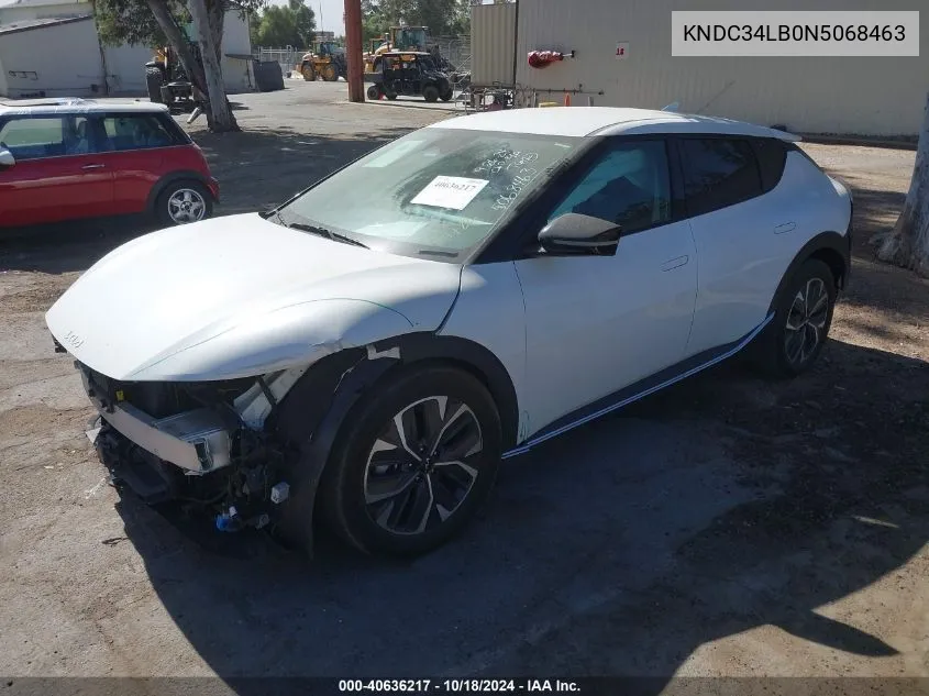 2022 Kia Ev6 Light VIN: KNDC34LB0N5068463 Lot: 40636217