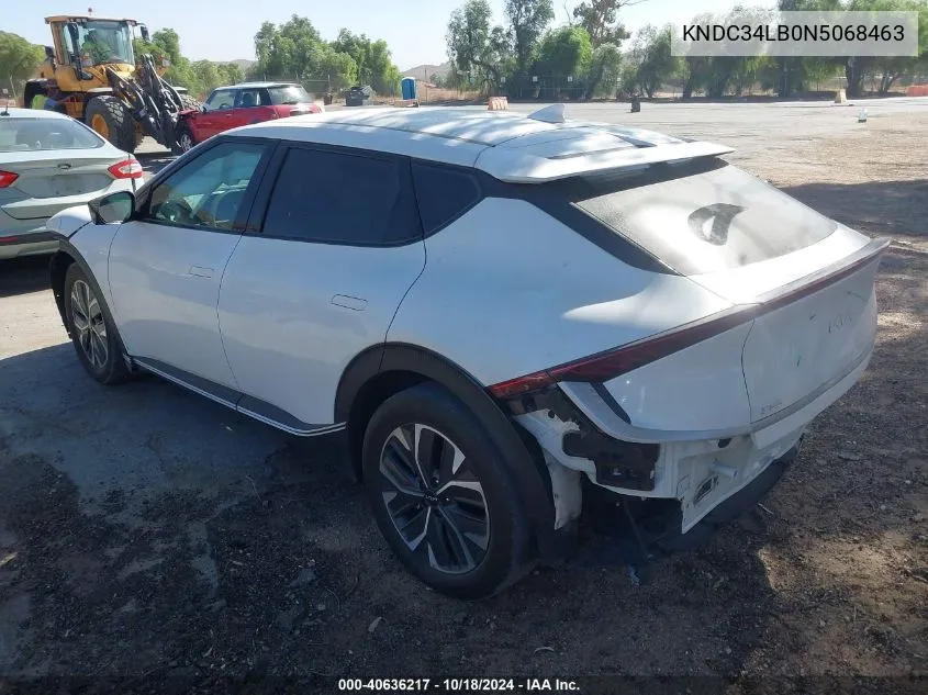 2022 Kia Ev6 Light VIN: KNDC34LB0N5068463 Lot: 40636217