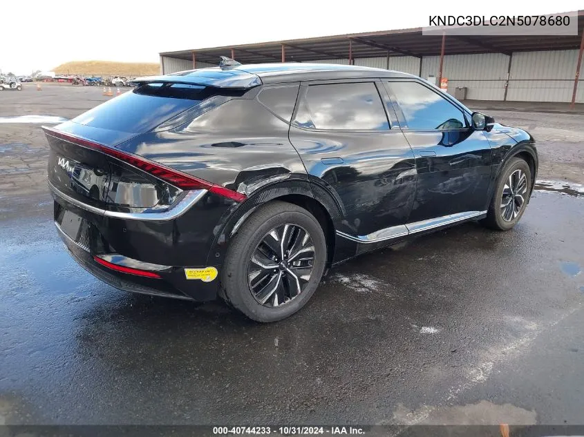 2022 Kia Ev6 Wind VIN: KNDC3DLC2N5078680 Lot: 40744233