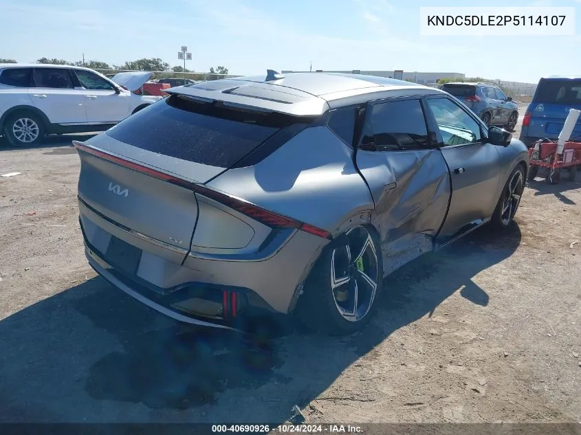 2023 Kia Ev6 Gt VIN: KNDC5DLE2P5114107 Lot: 40690926