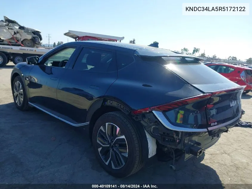 2024 Kia Ev6 Light Long Range VIN: KNDC34LA5R5172122 Lot: 40109141