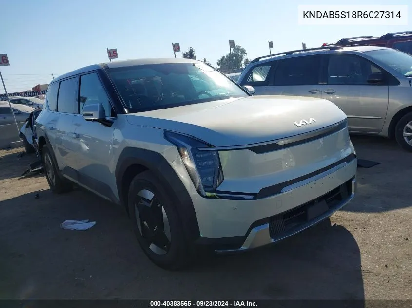 2024 Kia Ev9 Light Long Range VIN: KNDAB5S18R6027314 Lot: 40383565