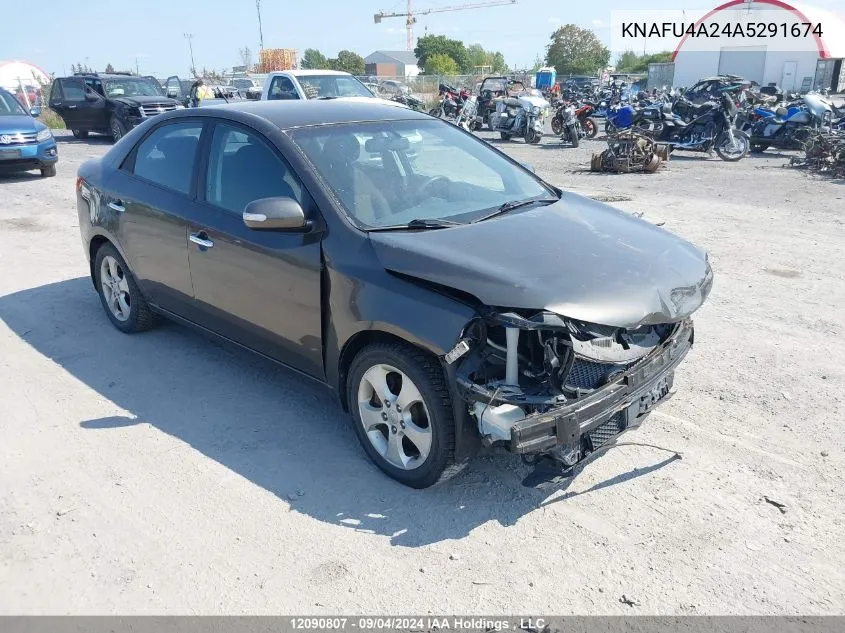 2010 Kia Forte VIN: KNAFU4A24A5291674 Lot: 12090807