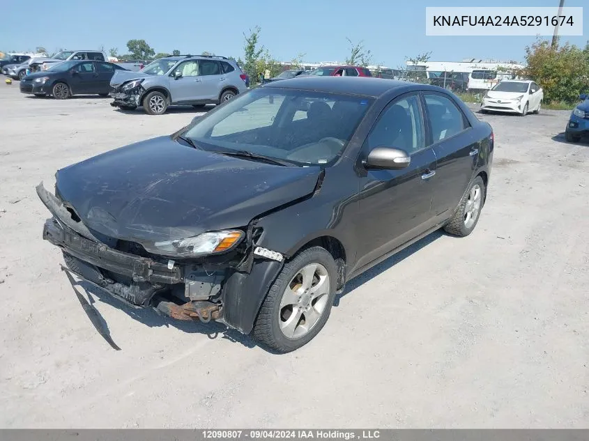 2010 Kia Forte VIN: KNAFU4A24A5291674 Lot: 12090807