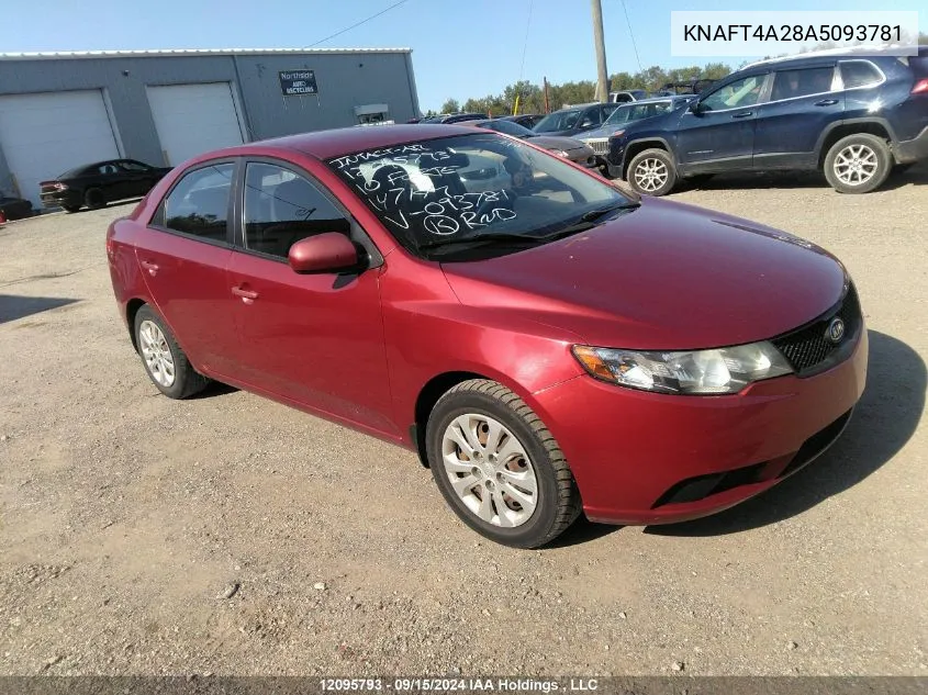 KNAFT4A28A5093781 2010 Kia Forte