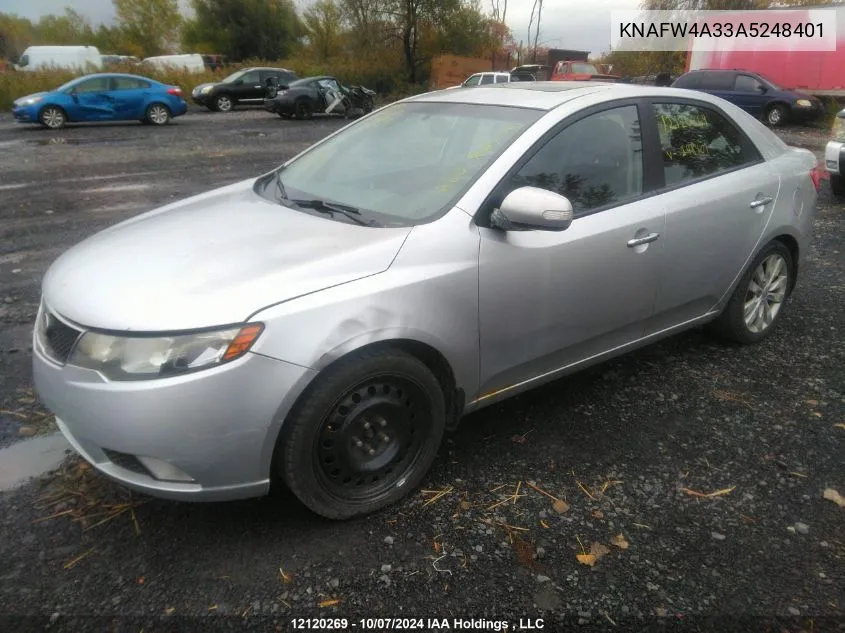 2010 Kia Forte VIN: KNAFW4A33A5248401 Lot: 12120269