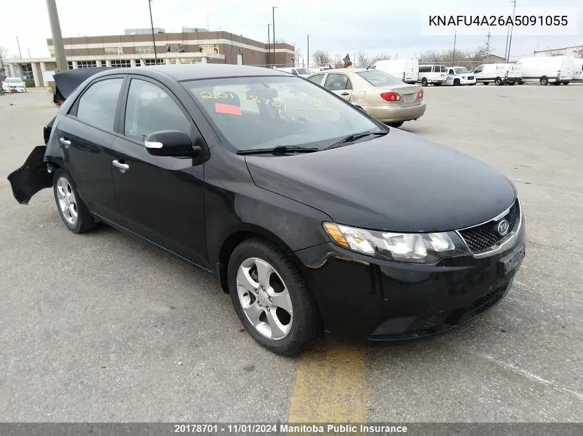 2010 Kia Forte Ex VIN: KNAFU4A26A5091055 Lot: 20178701