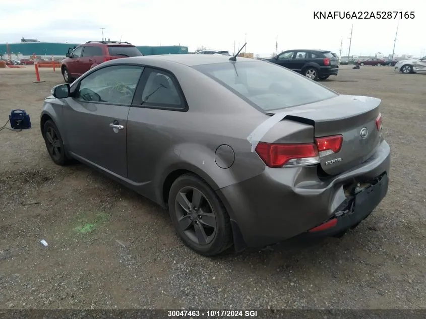 2010 Kia Forte Ex VIN: KNAFU6A22A5287165 Lot: 30047463