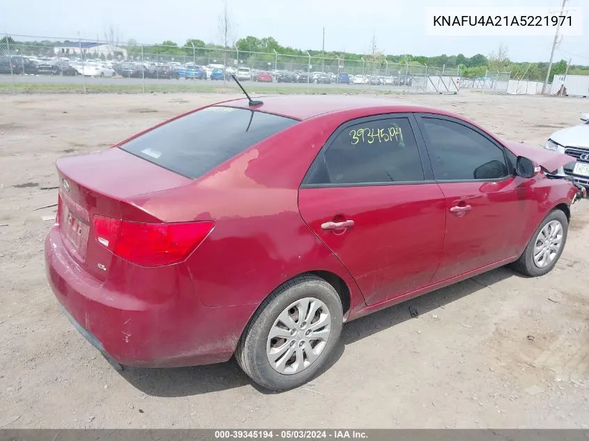 KNAFU4A21A5221971 2010 Kia Forte Ex