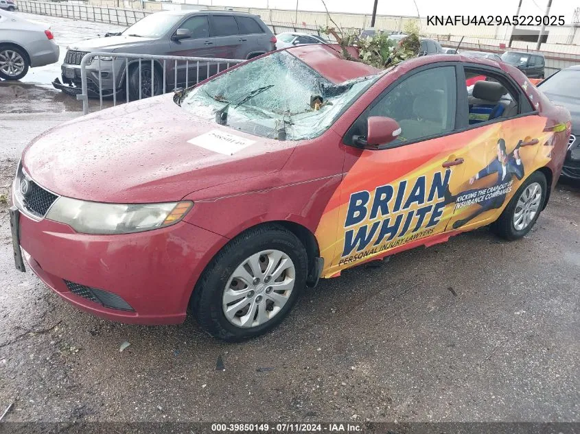 2010 Kia Forte Ex VIN: KNAFU4A29A5229025 Lot: 39850149