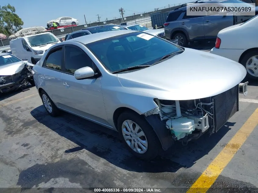 KNAFU4A27A5306989 2010 Kia Forte Ex