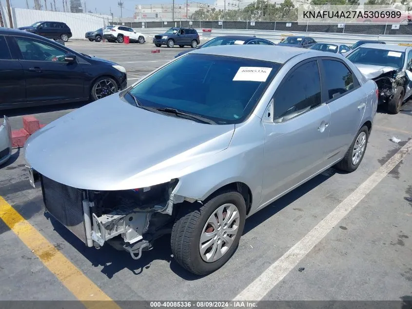 KNAFU4A27A5306989 2010 Kia Forte Ex