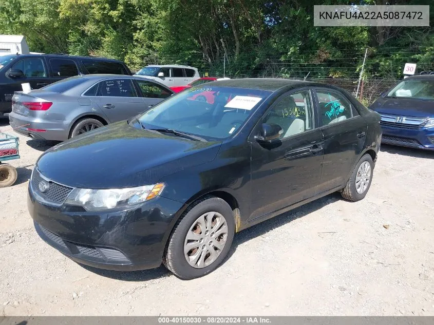 KNAFU4A22A5087472 2010 Kia Forte Ex