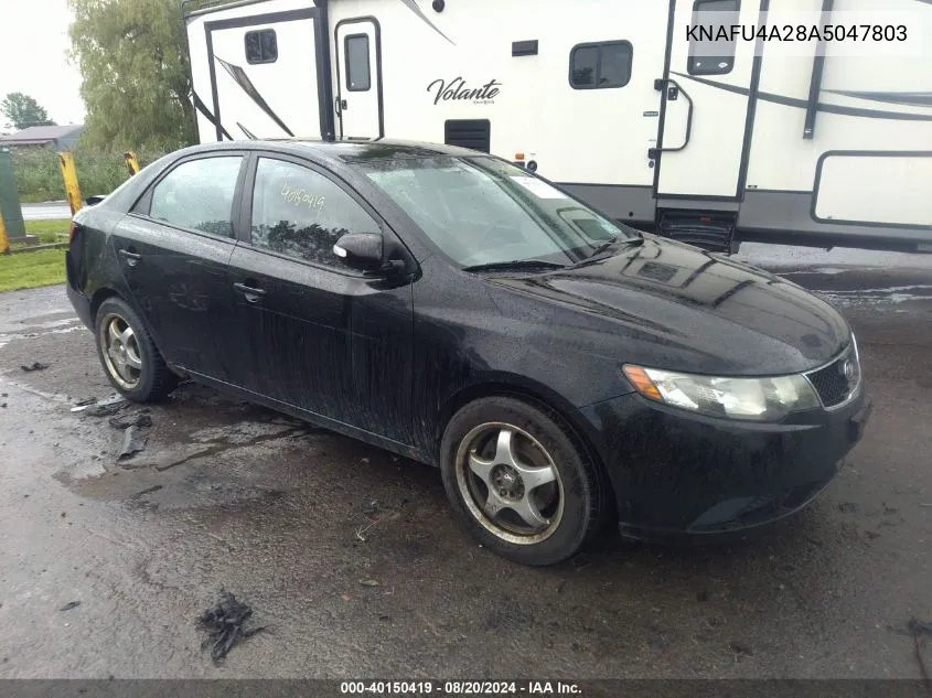 2010 Kia Forte Ex VIN: KNAFU4A28A5047803 Lot: 40150419