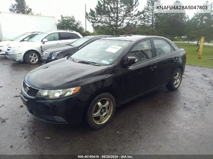 2010 Kia Forte Ex VIN: KNAFU4A28A5047803 Lot: 40150419