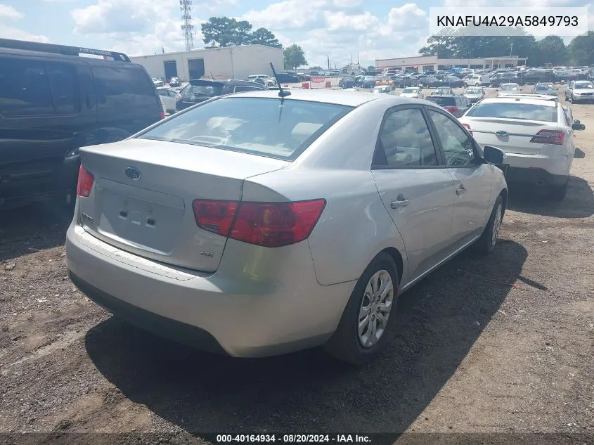 KNAFU4A29A5849793 2010 Kia Forte Ex