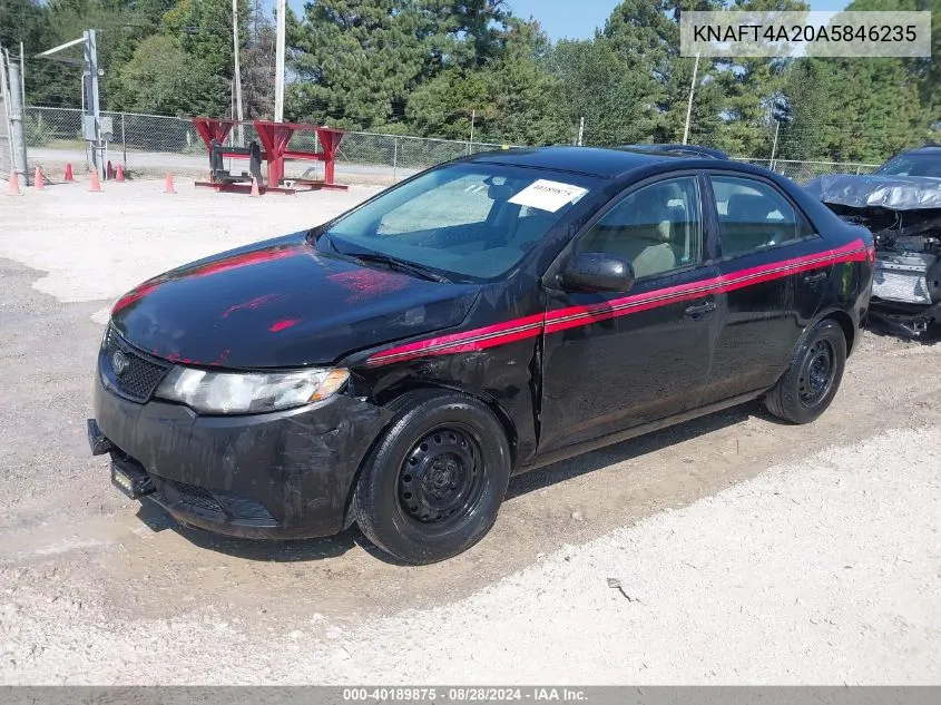 KNAFT4A20A5846235 2010 Kia Forte Lx