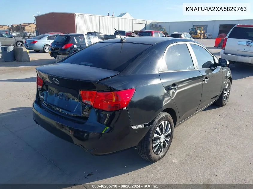 KNAFU4A2XA5829763 2010 Kia Forte Ex