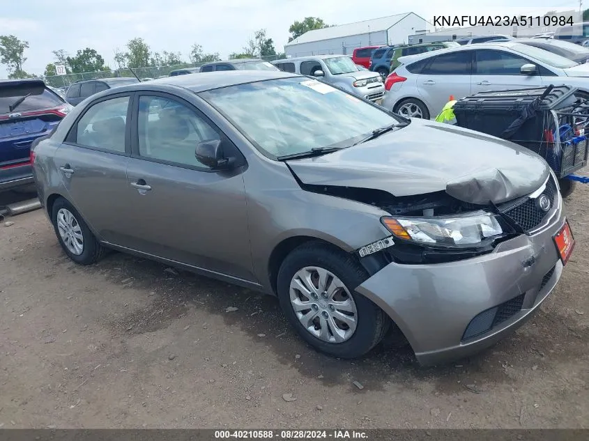 KNAFU4A23A5110984 2010 Kia Forte Ex