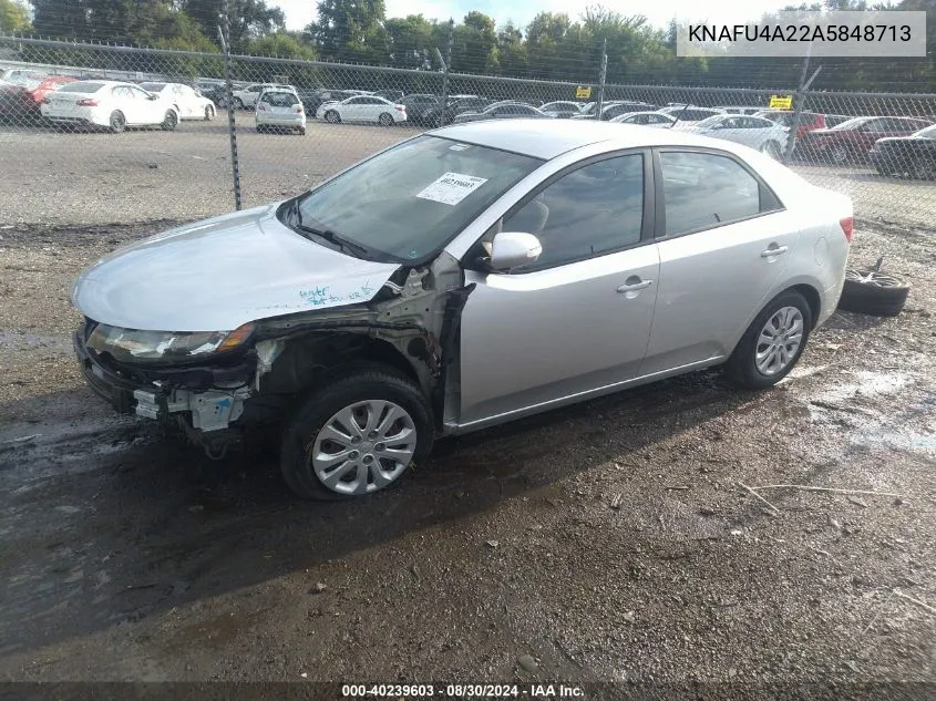 2010 Kia Forte Ex VIN: KNAFU4A22A5848713 Lot: 40239603