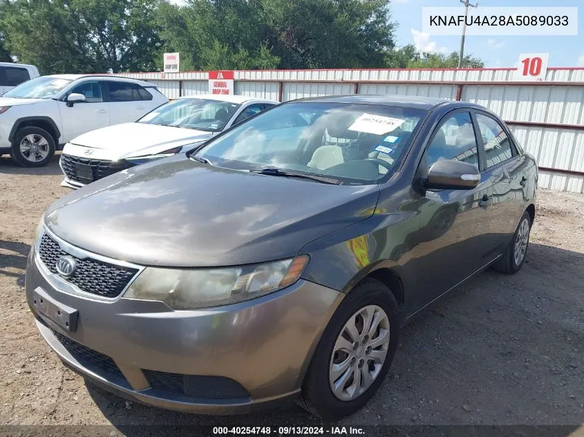 2010 Kia Forte Ex VIN: KNAFU4A28A5089033 Lot: 40254748