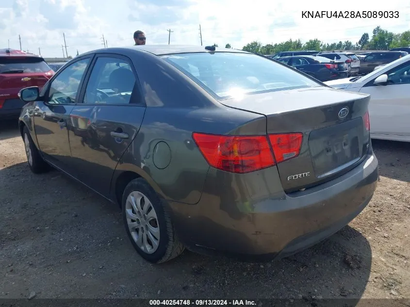 KNAFU4A28A5089033 2010 Kia Forte Ex