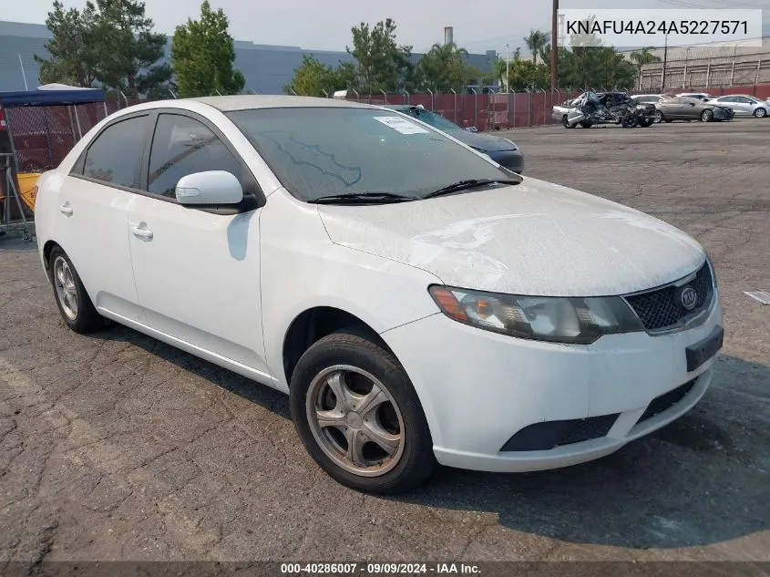 KNAFU4A24A5227571 2010 Kia Forte Ex