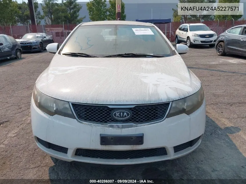 KNAFU4A24A5227571 2010 Kia Forte Ex