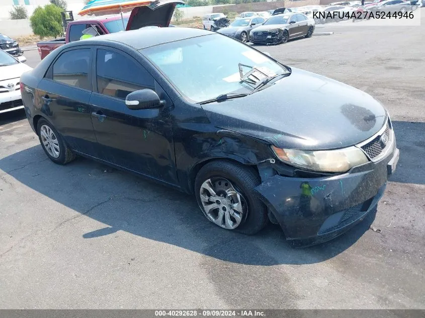 KNAFU4A27A5244946 2010 Kia Forte Ex