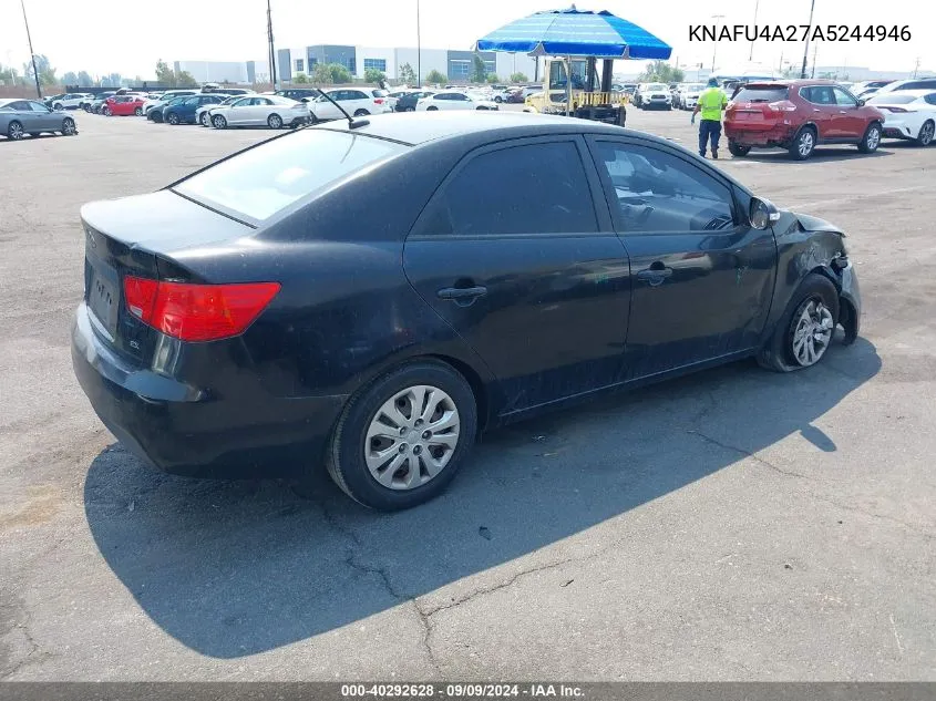 KNAFU4A27A5244946 2010 Kia Forte Ex