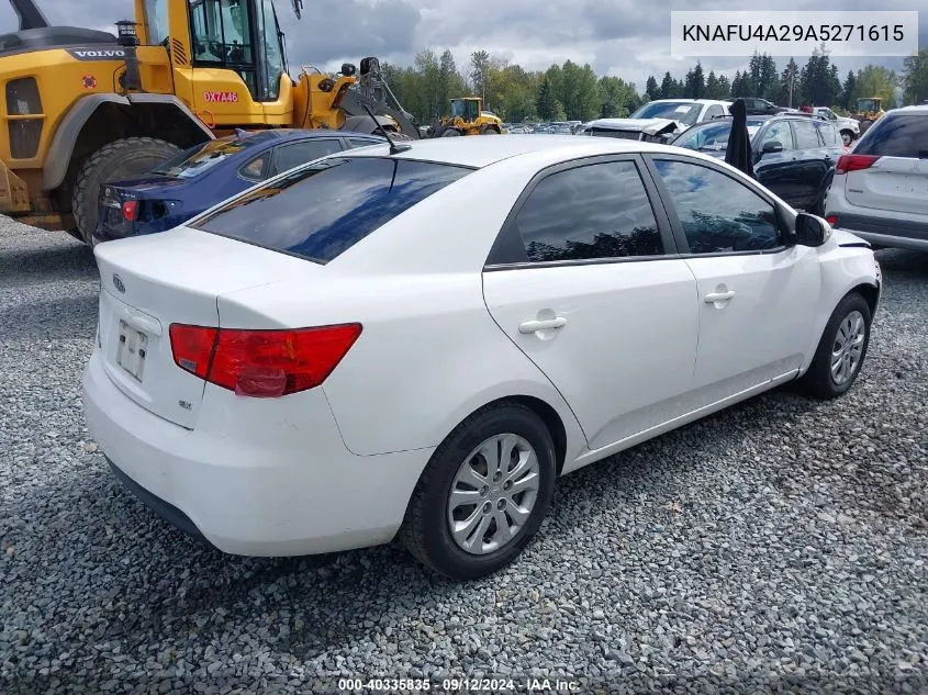 2010 Kia Forte Ex VIN: KNAFU4A29A5271615 Lot: 40335835