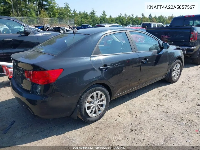 KNAFT4A22A5057567 2010 Kia Forte Lx