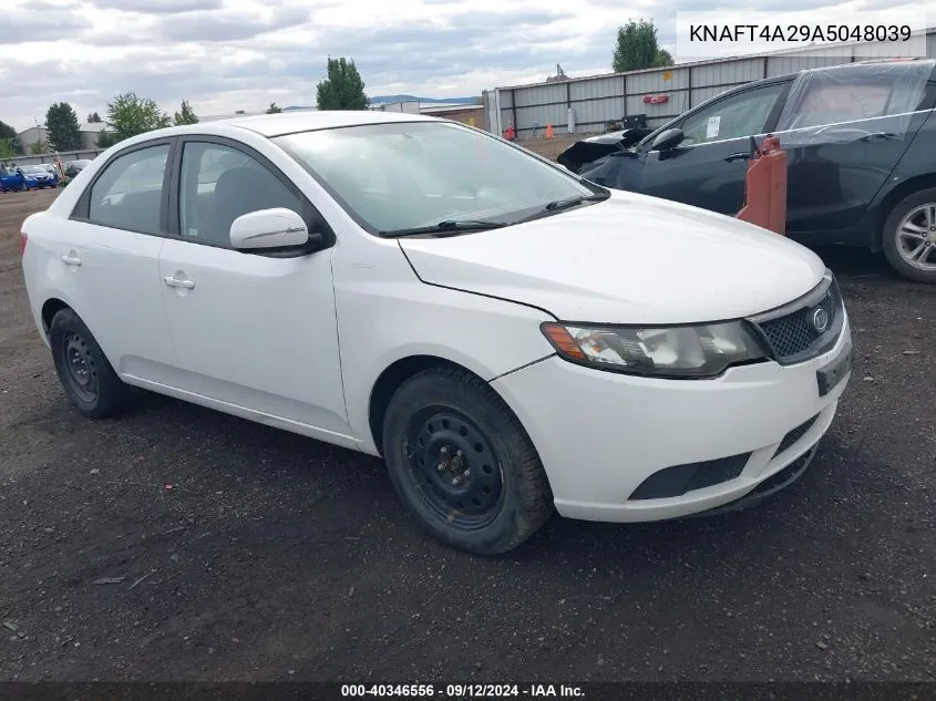 2010 Kia Forte Lx VIN: KNAFT4A29A5048039 Lot: 40346556