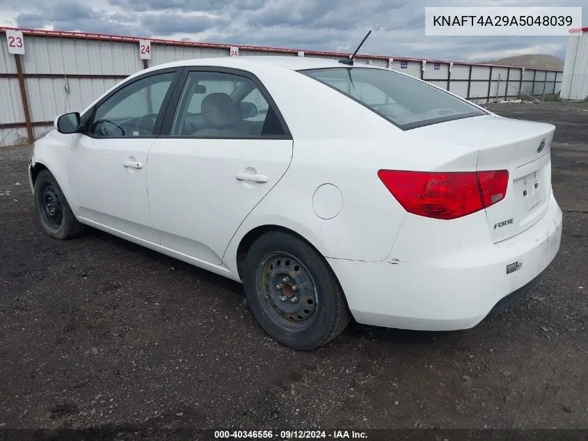 2010 Kia Forte Lx VIN: KNAFT4A29A5048039 Lot: 40346556