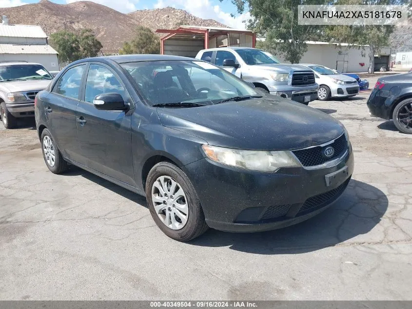 KNAFU4A2XA5181678 2010 Kia Forte Ex