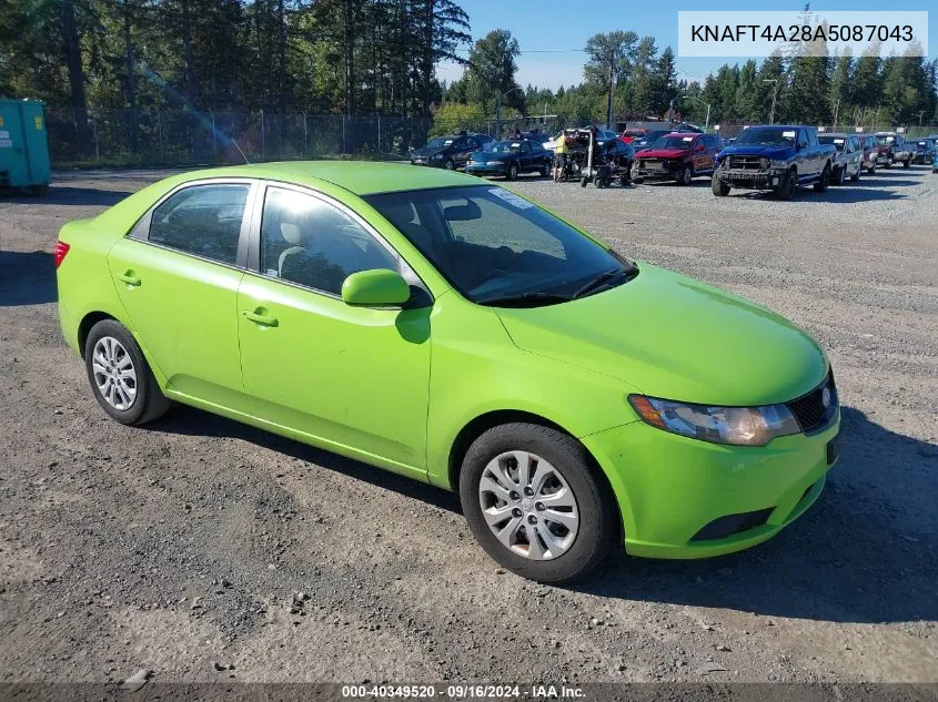 2010 Kia Forte Lx VIN: KNAFT4A28A5087043 Lot: 40349520