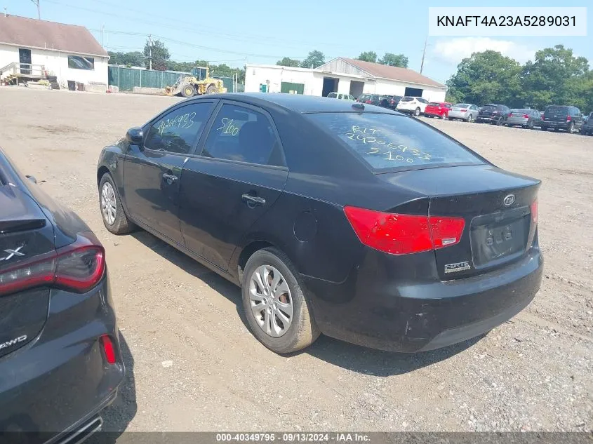 2010 Kia Forte Lx VIN: KNAFT4A23A5289031 Lot: 40349795