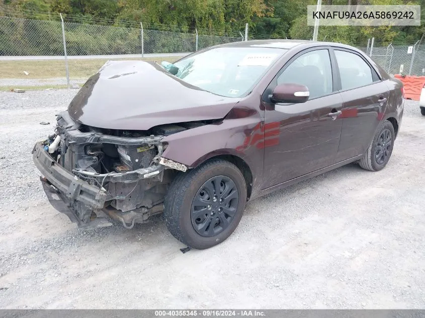 KNAFU9A26A5869242 2010 Kia Forte