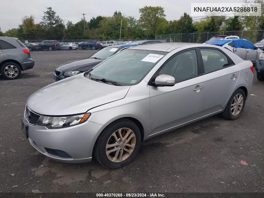 KNAFU4A2XA5286818 2010 Kia Forte Ex