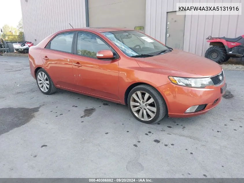 2010 Kia Forte Sx VIN: KNAFW4A3XA5131916 Lot: 40386882