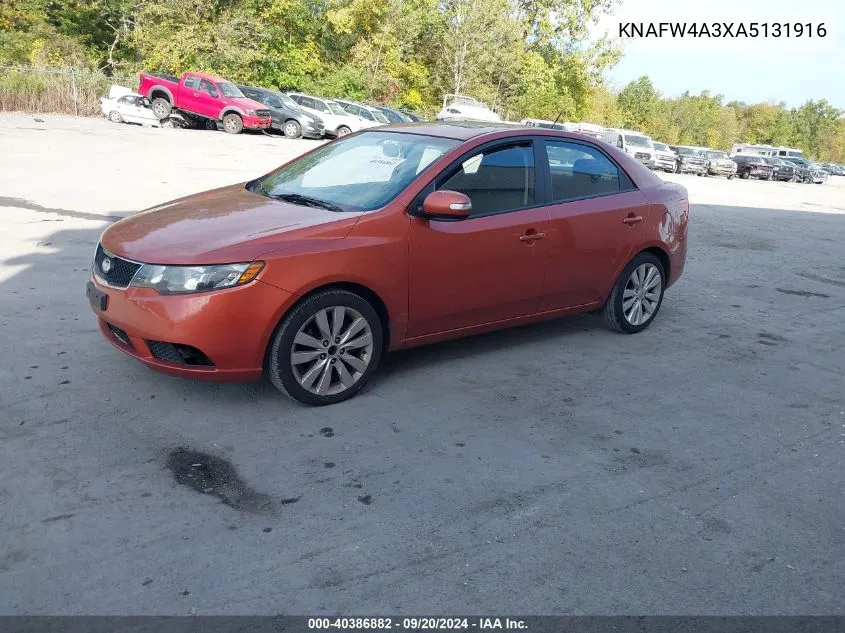 KNAFW4A3XA5131916 2010 Kia Forte Sx