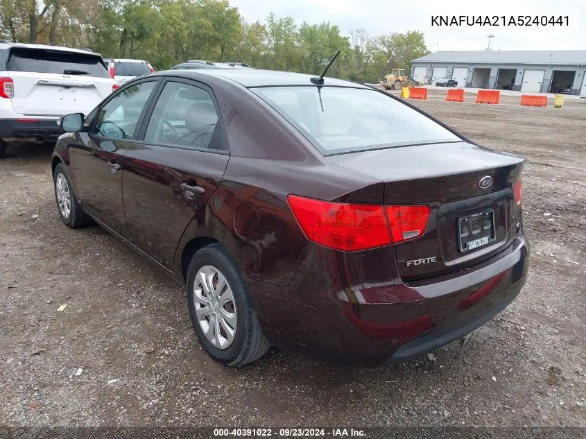 KNAFU4A21A5240441 2010 Kia Forte Ex