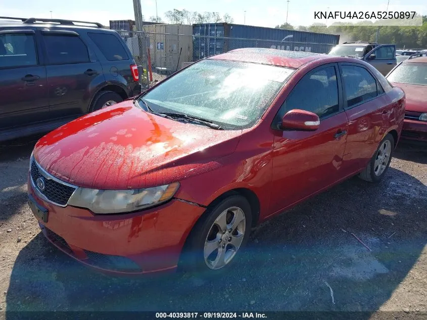 2010 Kia Forte Ex VIN: KNAFU4A26A5250897 Lot: 40393817