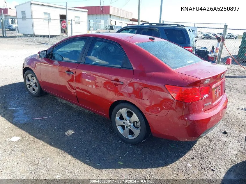 2010 Kia Forte Ex VIN: KNAFU4A26A5250897 Lot: 40393817