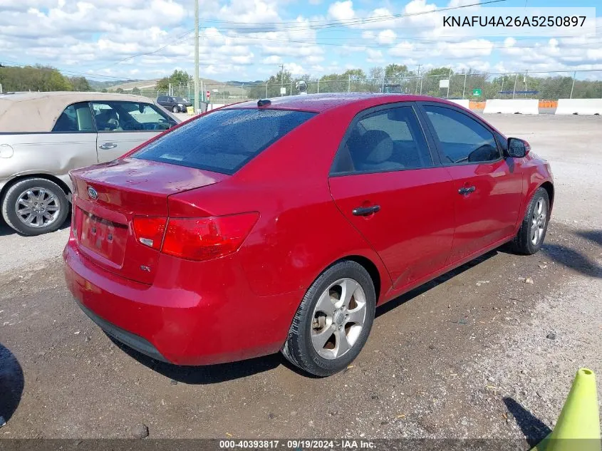 2010 Kia Forte Ex VIN: KNAFU4A26A5250897 Lot: 40393817