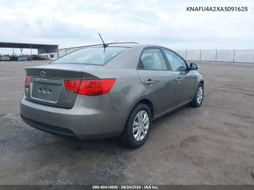 KNAFU4A2XA5091625 2010 Kia Forte Ex