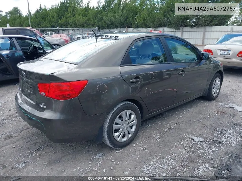 KNAFU4A29A5072757 2010 Kia Forte Ex