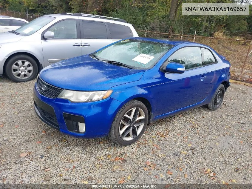 2010 Kia Forte Koup Sx VIN: KNAFW6A3XA5169657 Lot: 40421734